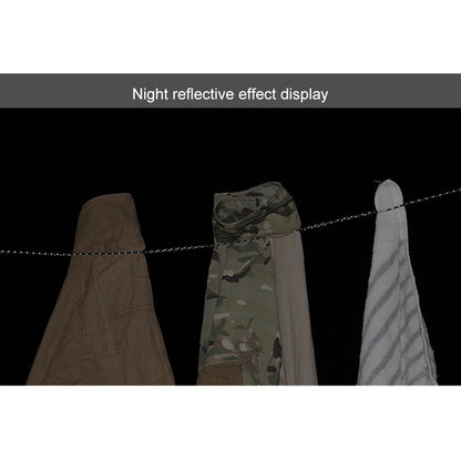 Windproof Elastic Travel Clothesline 3M with 12 Clips - Portable Stretch Laundry Line for Camping, Hotel, Trip & Cruise