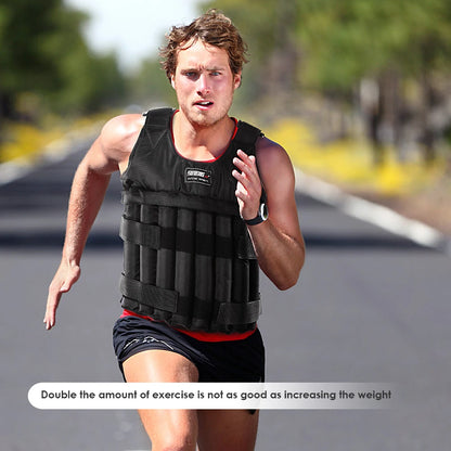 Adjustable Weighted Vest 3-50kg - Premium Training Equipment for Running, Fitness & Strength Training