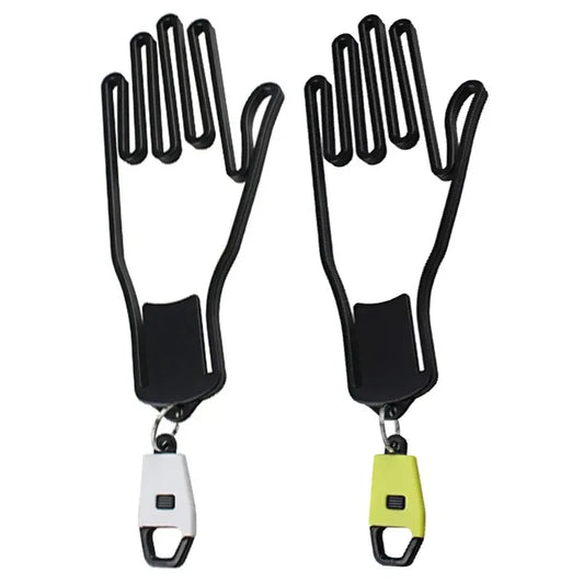 Portable Golf Glove Display Rack - Plastic Hanger Stand with Keychain for Golf Glove Storage and Organization