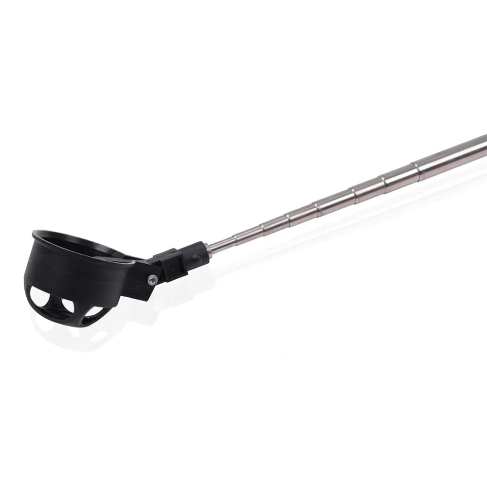 79-Inch Telescopic Golf Ball Retriever - 8-Section Stainless Steel Automatic Locking Ball Picker & Scoop Tool