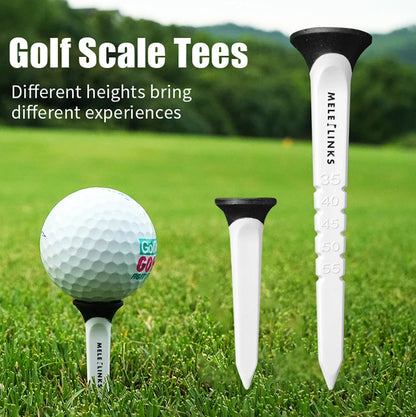 Premium Golf Scale Tees - 12 Piece Set