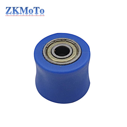 Chain Roller Tensioner Pulley Wheel Guide - 8mm/10mm - Compatible with XR CR CRF 125 250 450 Pit Pro Dirt Bike Motocross