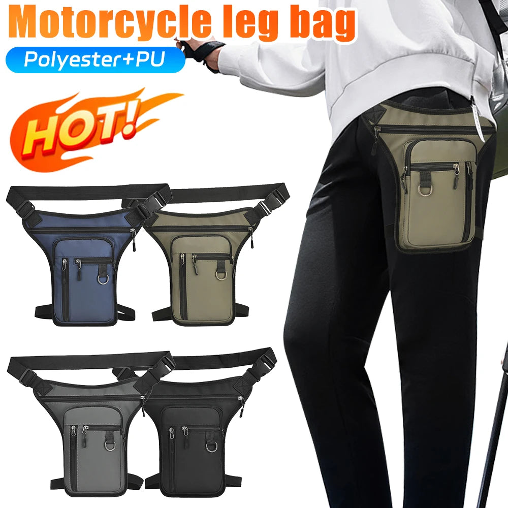 Drop Leg Waist Bag - Multi-Position Tactical Thigh Pack for Motorcycle Riding & Outdoor Activities