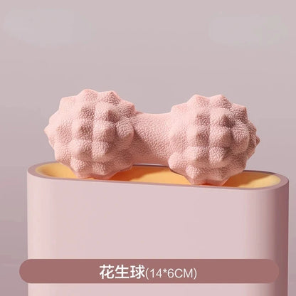 Dual-Texture Fascia Massage Ball Set - Peanut & Round Design for Deep Tissue Relief