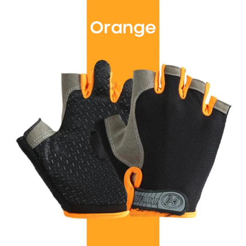 Premium Fingerless Gym Gloves - Breathable Anti-Slip Training Gloves for Men & Women - Weightlifting, Bodybuilding, Cycling & Sports