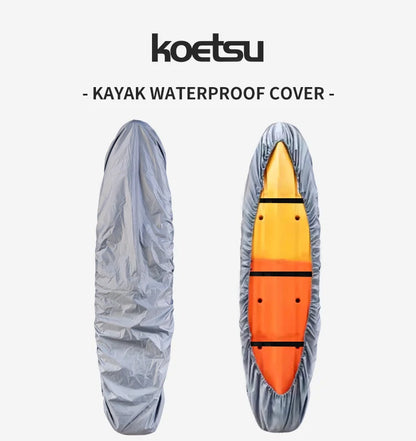Kayak Protective Cover - Waterproof Dustproof UV-Resistant Storage Cover for Kayaks, Canoes, and Surfboards