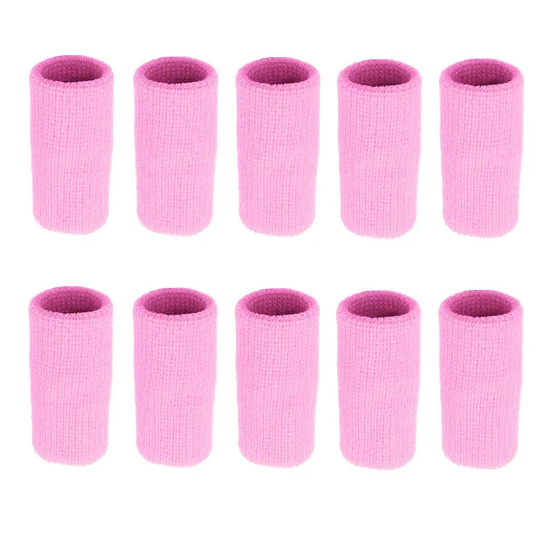 Athletic Finger Support Sleeves - 10 Pack Compression Guards for Basketball, Volleyball, Gym & Sports