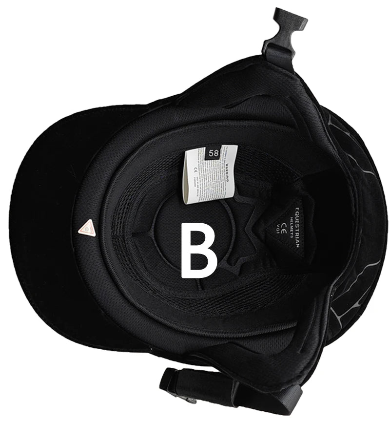 CE Certified Equestrian Riding Helmet - Breathable ABS+EPS Safety Half Cover for Men, Women & Children - Universal Fit 48-60cm