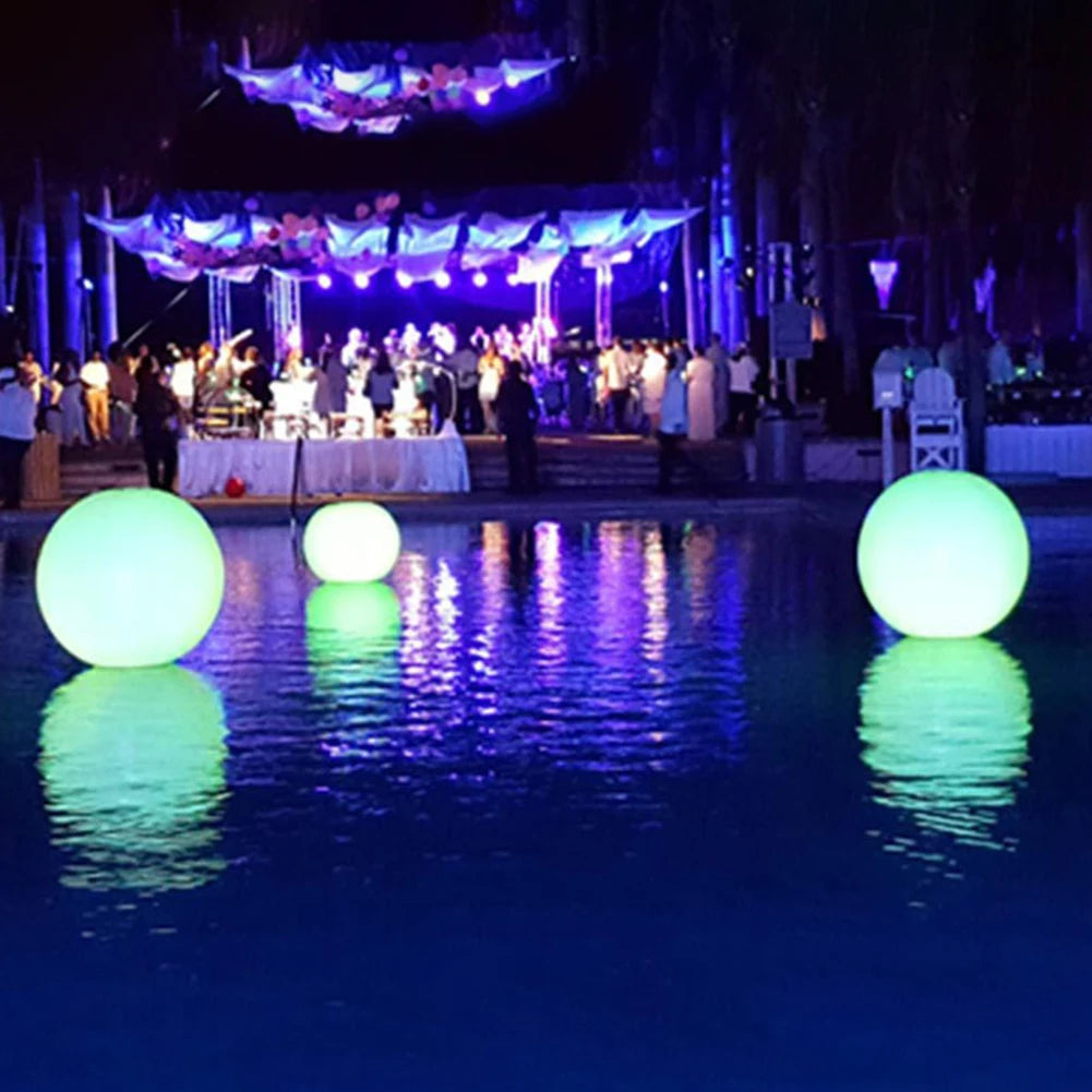 Waterproof LED Pool Lights Ball Set - 16 Color Floating Underwater Swimming Pool Lights - 40/60/90CM Options - 1-5 Pieces Available