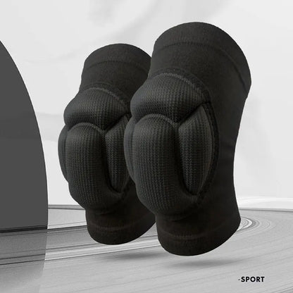 Professional Sports Knee Pads - Thickened Elastic Protection for Basketball, Volleyball & Fitness (1 Pair)