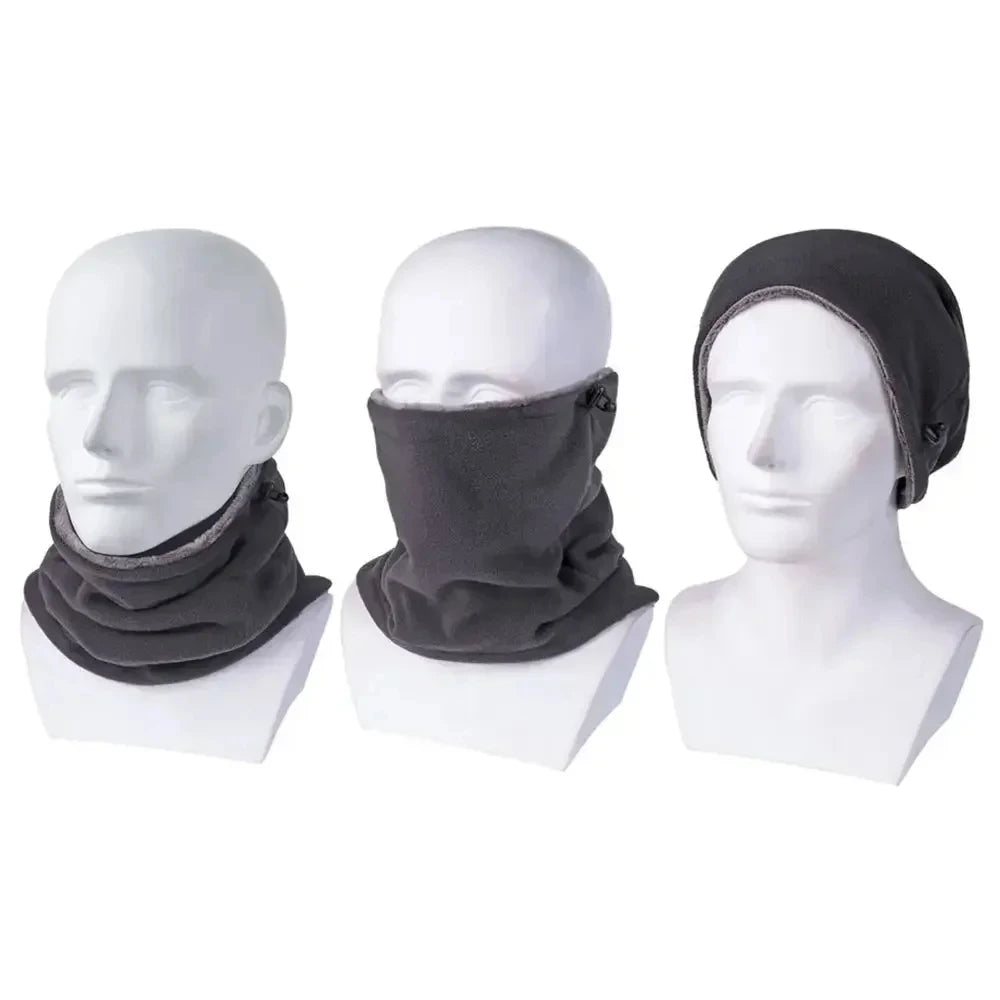 Winter Fleece Balaclava Face Mask - Windproof Neck Warmer for Men & Women - Motorcycle Cycling Hiking Camping Outdoor Scarf