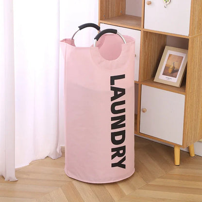 Oxford Cloth Laundry Hamper - Large Capacity Foldable Dirty Clothes Storage Basket for Bathroom