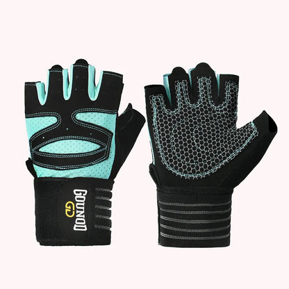 GOUNOD Breathable Anti-Slip Weightlifting Gloves with Wrist Support - Professional Gym Gloves for Bodybuilding, Powerlifting & Fitness Training
