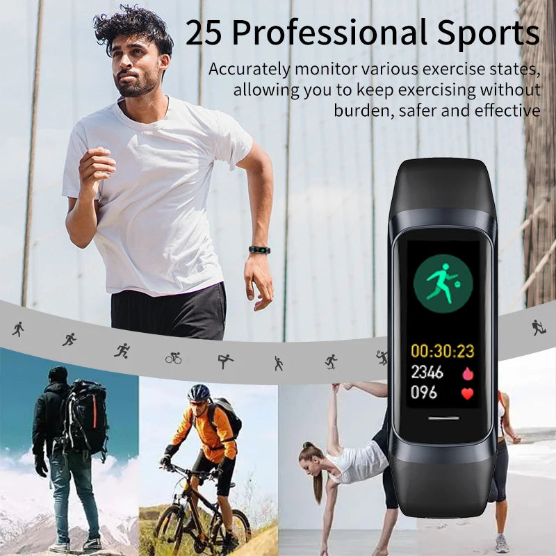 AMOLED Smart Watch - Heart Rate & Blood Oxygen Monitor with Waterproof Fitness Tracker for Sports