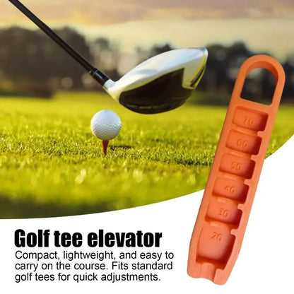 Adjustable Golf Tee Height Regulator - Portable Tee Stand with 20-70mm Precision Positioning - Essential Golf Training Tool