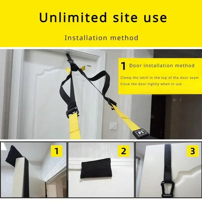 Suspension Training Strap System – Adjustable Full Body Resistance Bands for Strength and Fitness