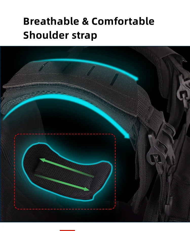 Tactical Multi-Functional Vest - Fast Detachable Lightweight Design