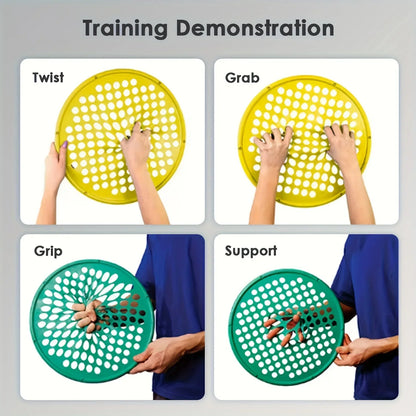 Silicone Hand Exerciser - Elastic Resistance Net 35.5cm - 3 Colors - Home Training Equipment (Battery-Free)