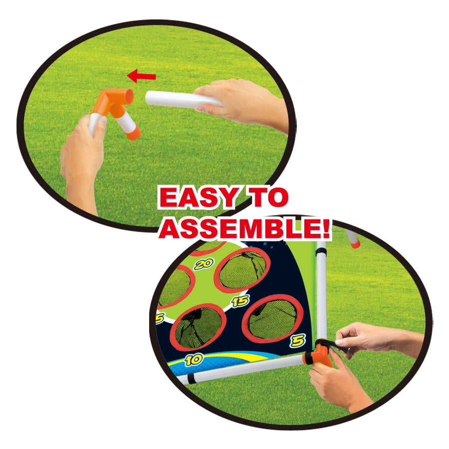 Portable Cornhole Throwing Ring Set – Easy-Assembly Ferrule Board for Kids and Adults, Fun Interactive Outdoor Yard Toss Game