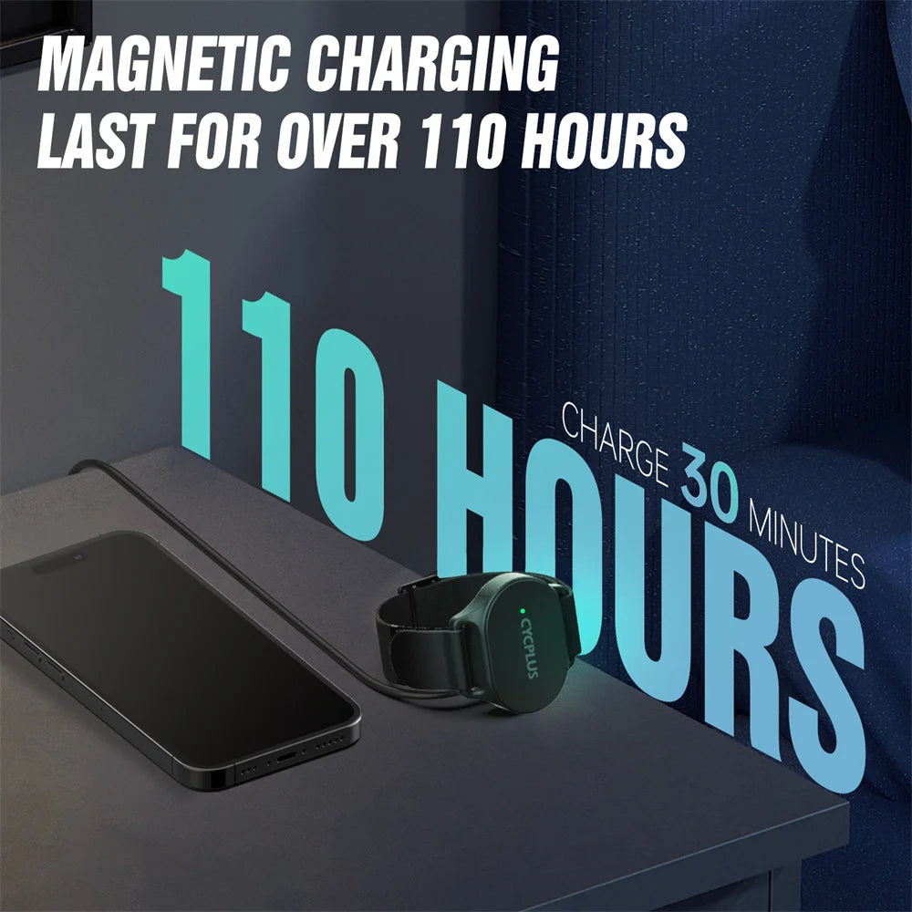 Heart Rate Monitor Armband – Bluetooth ANT+ Sensor for Garmin Wahoo GPS Bike Computer