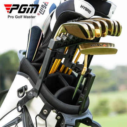 Adjustable Golf Club Organizer - 9 Iron Holder Training Aid with Anti-Collision Design (Model ZJ018)