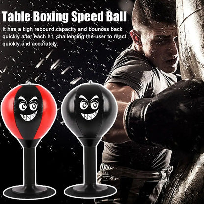 Desktop Punching Bag Stress Relief Toy - Suction Cup Boxing Ball for Kids & Adults