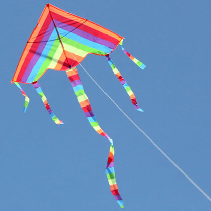 Colorful Rainbow Kite - Outdoor Fun for Kids and Adults