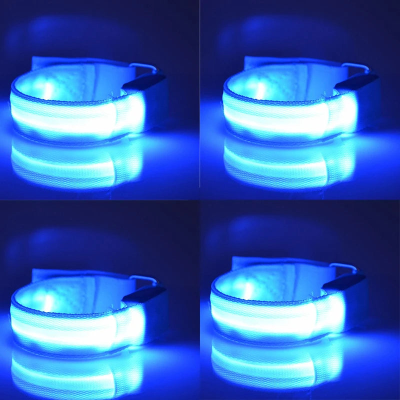 LED Horse Leg Safety Straps - 4 Piece Set for Night Riding