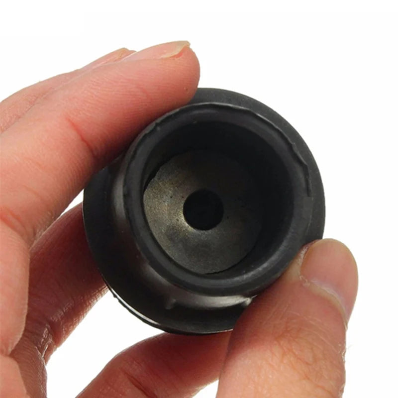 Heavy Duty Rubber Walking Stick Ferrule - Metal End Cap Cover for Canes, Crutches & Hiking Sticks (1-3 Pack)