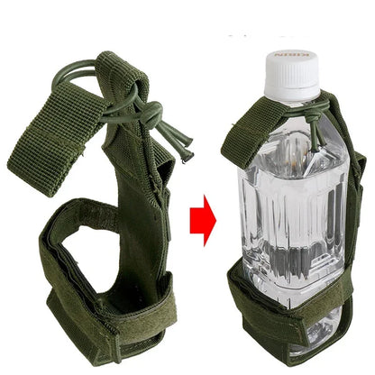 Tactical Water Bottle Holder - MOLLE Compatible Nylon Pouch for Outdoor Activities, Camping, Hiking, Hunting & Travel