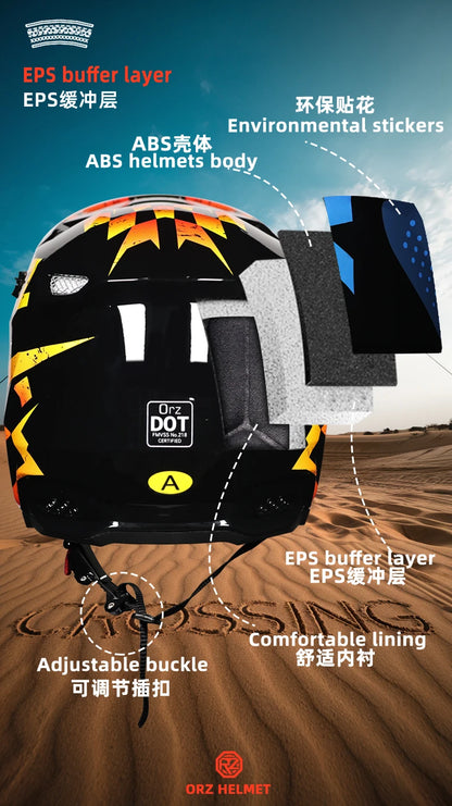 Full-Face Off-Road Motorcycle Helmet - Model 903 - Electric Vehicle Mountain Downhill - All-Season
