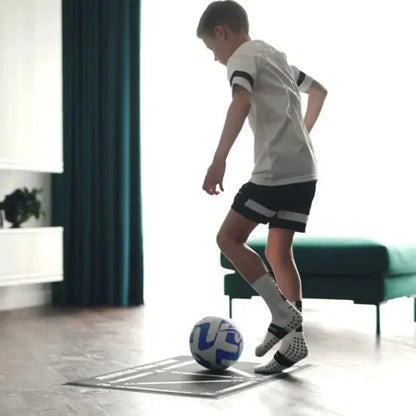 90cm Football Training Mat - Durable Non-Slip Foldable Soccer Dribble Training Equipment for Kids & Adults