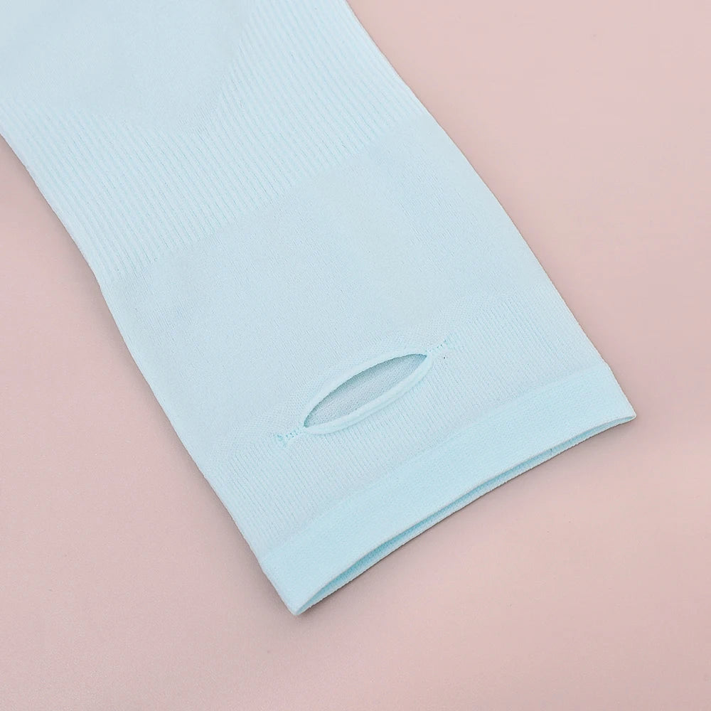 Kids Ice Silk Cooling Arm Sleeves - UV Sun Protection Elastic Sleeves for Boys & Girls Ages 4-12 (Summer Sports & Beach)