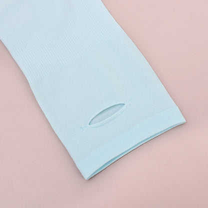 Kids Ice Silk Cooling Arm Sleeves - UV Sun Protection Elastic Sleeves for Boys & Girls Ages 4-12 (Summer Sports & Beach)
