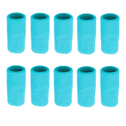 Athletic Finger Support Sleeves - 10 Pack Compression Guards for Basketball, Volleyball, Gym & Sports