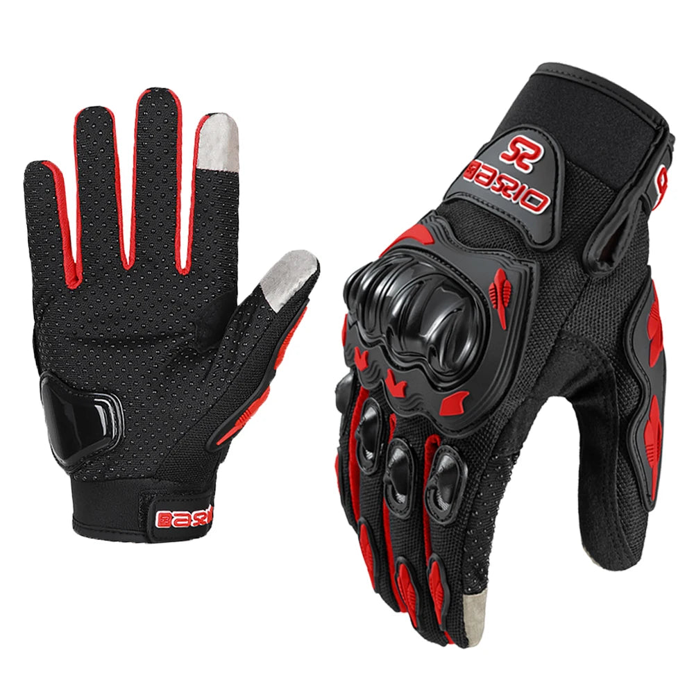 Full Finger Motorcycle Gloves - Summer Breathable, Touch Screen, Non-Slip Racing Gloves