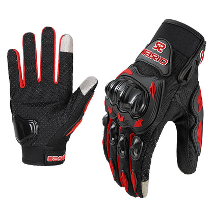 Full Finger Motorcycle Gloves - Summer Breathable, Touch Screen, Non-Slip Racing Gloves