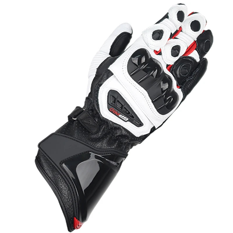 Two-X GP Pro Men's Motorcycle Racing Gloves - Long Leather Sports Protection with Touch Screen