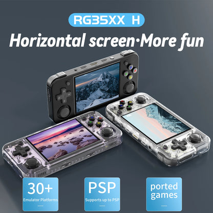 RG35XX H Retro Handheld Game Console - 3.5" IPS Screen - HDMI Output - Linux System - Video Game Simulator