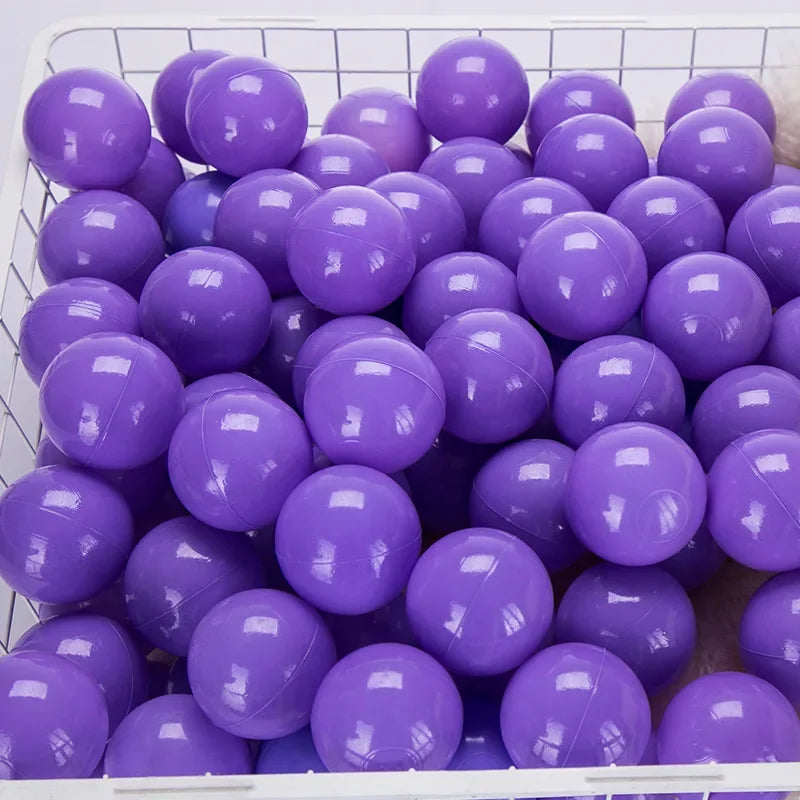 Colorful Ocean Ball Pit Balls - Eco-Friendly Non-Toxic Plastic Play Balls 5.5cm (50pcs Love & Star Shapes)
