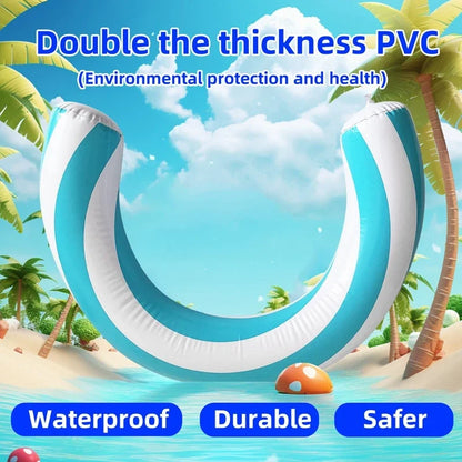 U-Shaped Pool Noodle - Inflatable Swimming Float Stick for All Ages Summer Water Fun