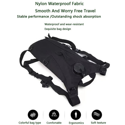 3L Hydration Pack - Waterproof Nylon Water Bladder for Running, Cycling, Hiking, Climbing & Outdoor Sports