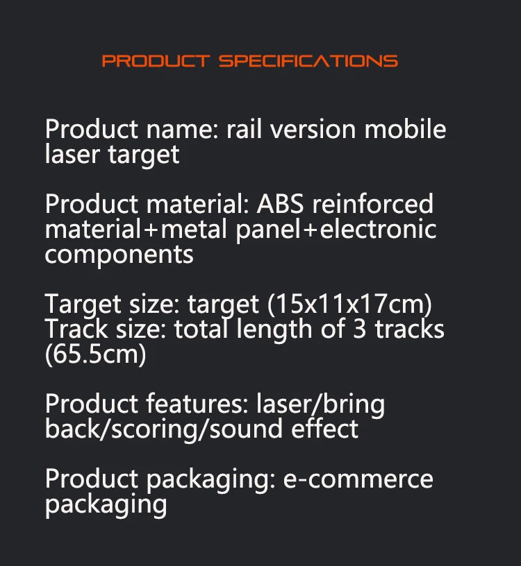 Automatic Laser Target System - Multi-Function Voice Scoring Auto-Reset Training Target