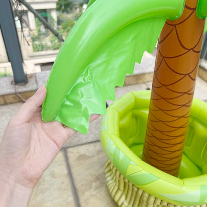 Tropical Palm Tree Inflatable Cooler - Pool Party Drink Holder