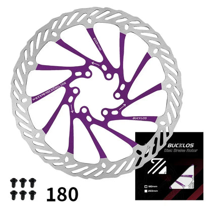Ultralight Hydraulic Disc Brake Rotor 160/180/203mm - Mountain & Road Bike Compatible with Free Mounting Bolts