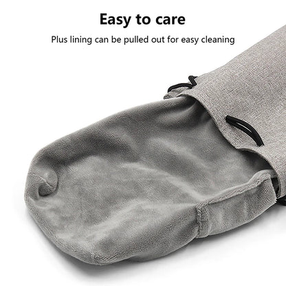 Camera Lens Bag - Waterproof Drawstring Pouch with Fleece Protection for DSLR Cameras