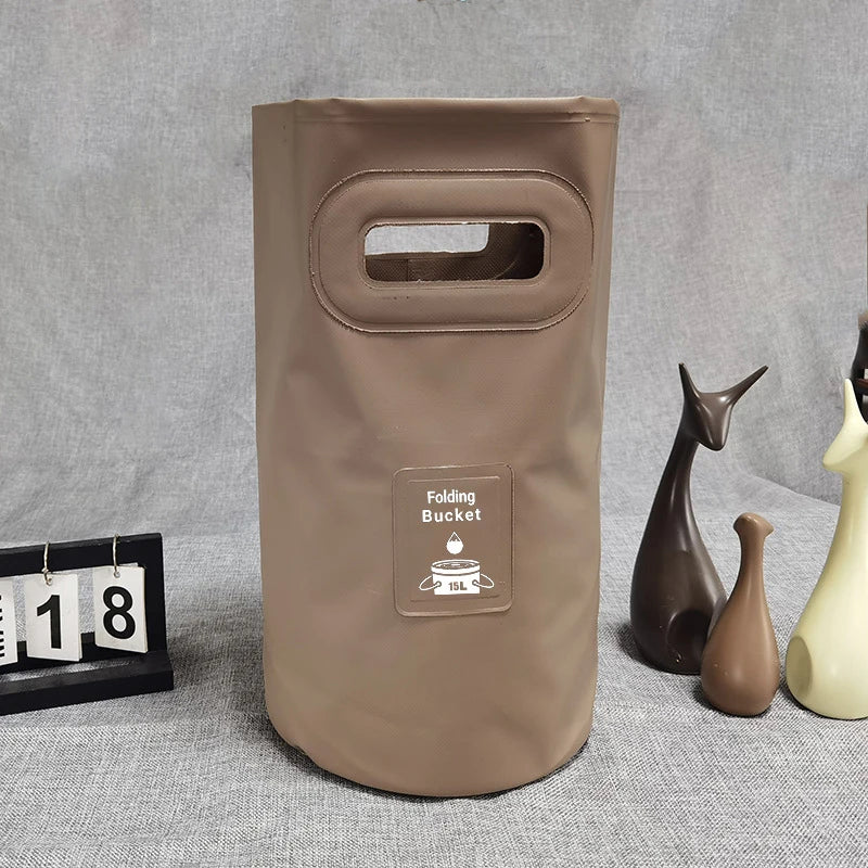 Collapsible Outdoor Water Bucket - Portable Folding Basin for Camping, Picnic & Fishing