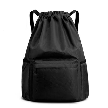 Large Capacity Drawstring Backpack - Sports String Bag for Gym, Swim & Beach - Women & Men