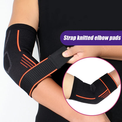 Compression Elbow Support Sleeve - Adjustable Brace for Tendonitis, Tennis Elbow, Golf & Joint Pain Relief