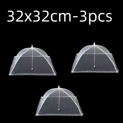 Foldable Mesh Food Cover - Pop-Up Umbrella Style Protector